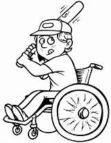 Discapacitados Wheelchair Discapacidad Honkbal Rolstoel Disabilities Beperking Kleurplaat Ninos Kleurplaten Behinderungen Handicap Pwd Deportes Behinderte Personas Disability Trabajando Discapacitado Pwds sketch template
