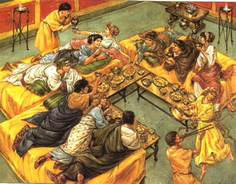 saturnalia feasts in roman empire ancient pages