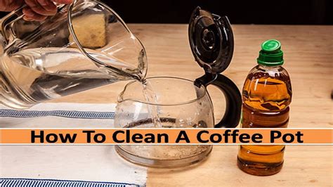 clean   coffee pot  vinegar   clean
