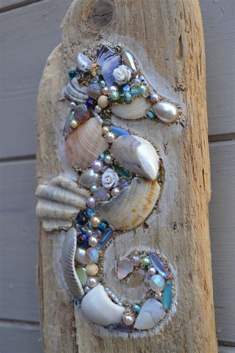 driftwood seahorse ideas pinterest shell