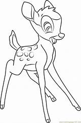Bambi Coloring Coloringpages101 sketch template