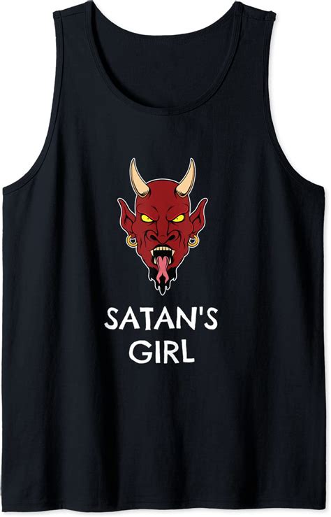 Satans Girl Satanist Atheist Devil T Tank Top Clothing