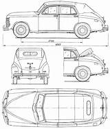 Gaz M20 Pobeda Car Blueprints Blueprint Cabrio Drawing 1949 Cabriolet Scheme Sketch Click Related Posts sketch template