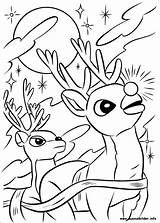 Rudolph Ausmalbilder Malvorlagen Reindeer Nosed Roten Nase sketch template