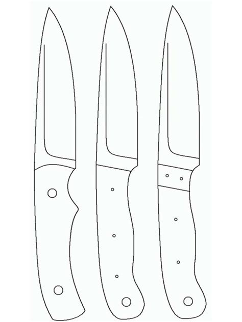 knife templates printable making  lambfoot pocket knife