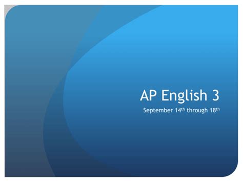 ap english