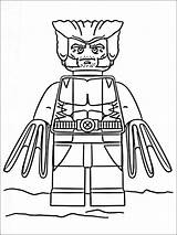Lego Wolverine Pages Coloring Marvel Heroes Getcolorings sketch template