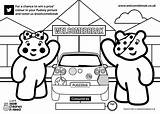 Pudsey Coloring sketch template