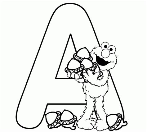 elmo alphabet coloring pages coloring home