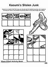 Mass Effect Coloring Book Activity Friends sketch template