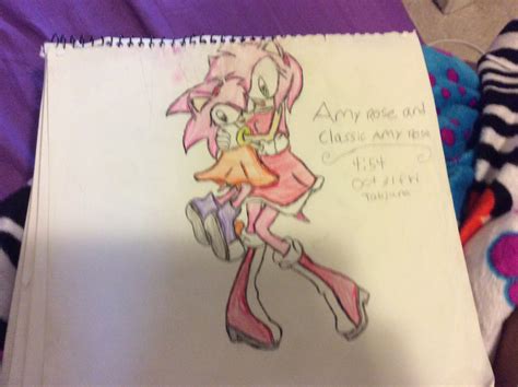 amy rose  classic amy amy rose fan art  fanpop