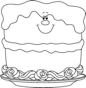 birthdaycakebwthumb storytime crafts clip art black  white