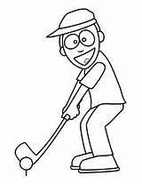 Golf Coloring Printable Pages Kids Sheet Sheets Cartoon Getcolorings Posted Am Mega sketch template