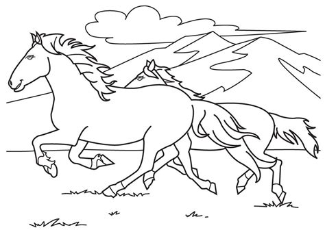 coloring pages  printable horse coloring pages  kids horse