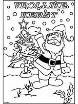 Kerstman Kleurplaten Kerst Kleurplaat sketch template