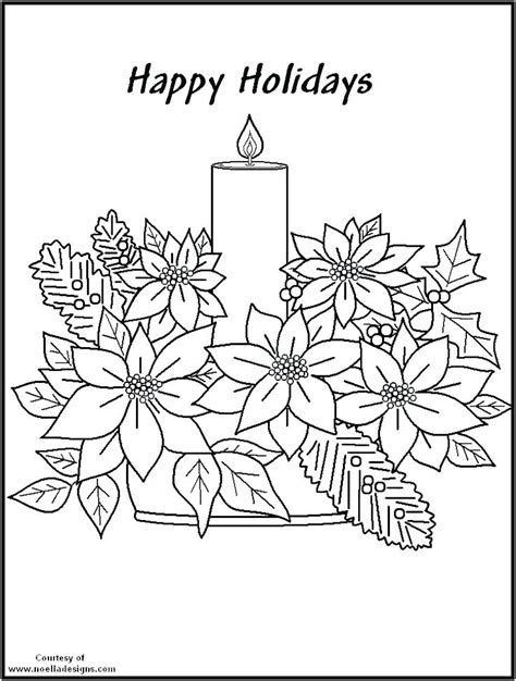 christmas poinsettia coloring page  getcoloringscom  printable