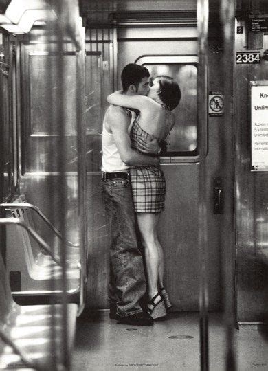 Subway Kiss Photography Poster Black And White Photography Photo