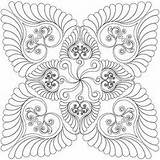 Quilting Patterns Longarm Digitized sketch template