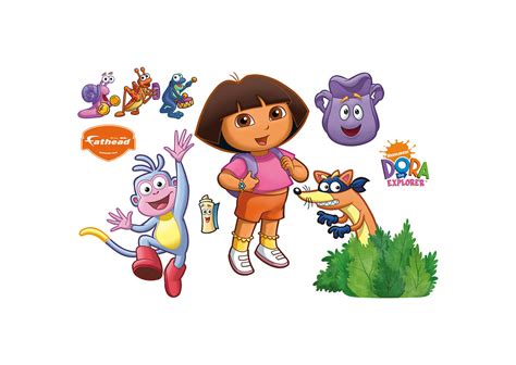 dora backpack and boots wall decal shop fathead® for dora the explorer decor