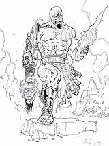 Kratos Printable Incredibles Getcolorings Tinta Links sketch template