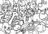 Coloring Animal Abc Set Pages Wecoloringpage sketch template