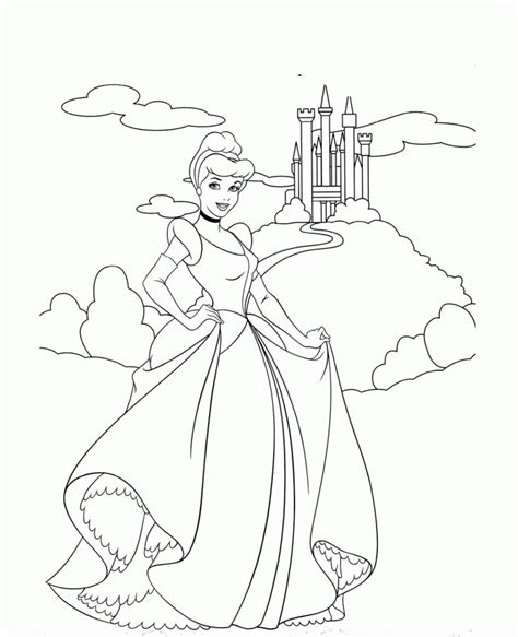 cinderella castle coloring pages cinderella cartoon coloring