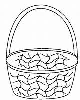 Basket Coloring Empty Pages Easter Flower Flowers Picnic Printable Colouring Drawing Fruit Blanket Template Color Easy Getdrawings Getcolorings Print Clipart sketch template