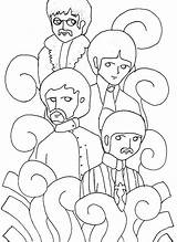 Beatles Coloring Pages Printable Drawing Getcolorings Color Getdrawings sketch template