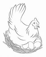 Poule Paques Oeuf Hen Bestof Benjaminpech Flapping sketch template