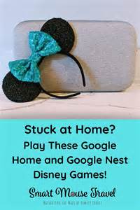 google home  google nest mini disney games beat  home boredom  disney smart mouse travel