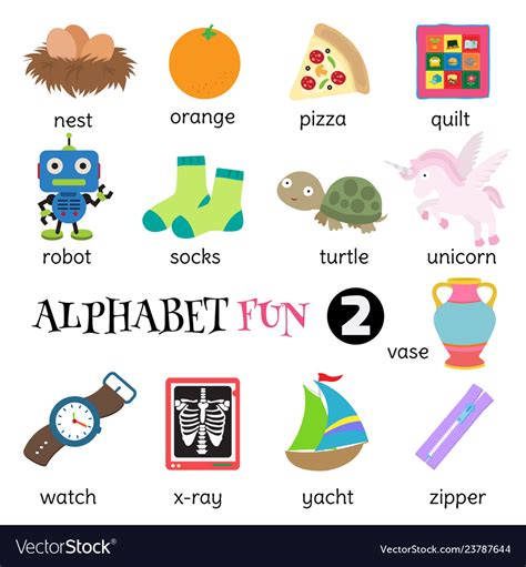 alphabet fun  royalty  vector image vectorstock