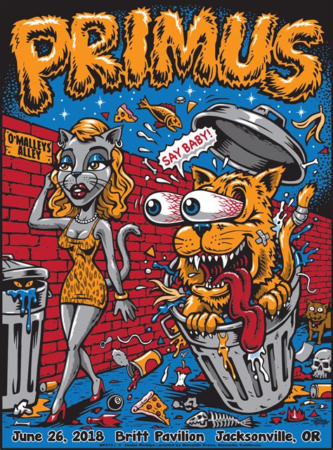 primus   screenprinted poster signed  numbered jimbo phillips webstore