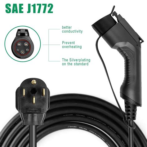 electric vehicle charger type  sae  portable evse ev charging
