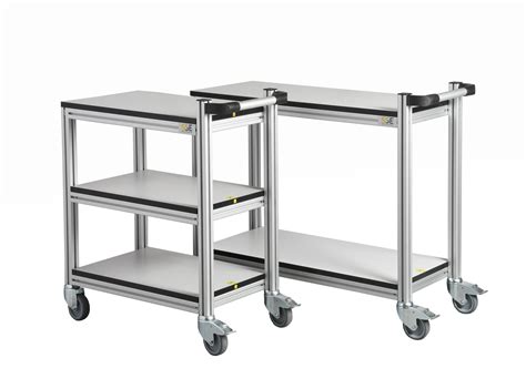 kitehawke aluminium esd trolleys static safe environments