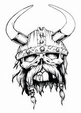 Viking Drawing Helmet Tattoo Skull Drawings Warrior Tattoos Odin Norse Vikings Biomek Face Coloring Pages Deviantart Draw Head Drawn Raven sketch template