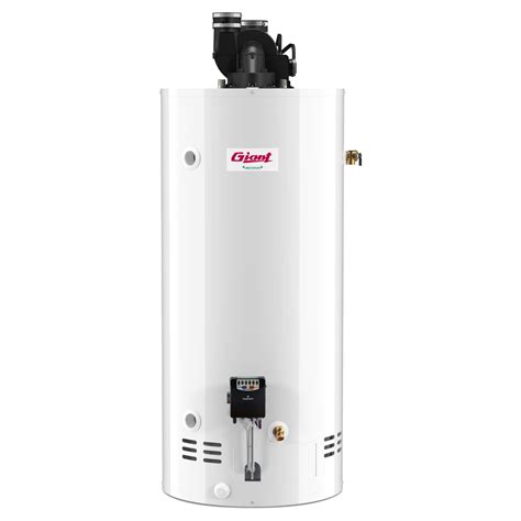 residential gas fired water heater power direct vent high input   gal giant