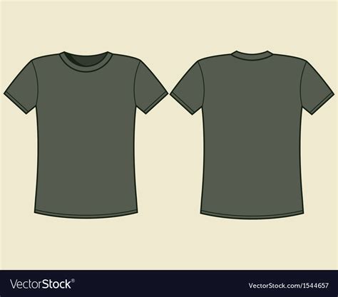 blank t shirt template royalty free vector image