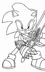 Sonic Coloring Pages Hedgehog Printable Kids sketch template