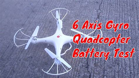 axis gyro quadcopter battery test youtube