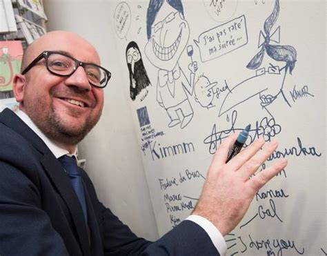 cartoonisten tekenen laatste avondmaal van charles michel kunst literatuur hlnbe