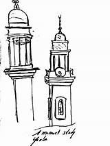 Minaret Drawing Sketching Techniques sketch template