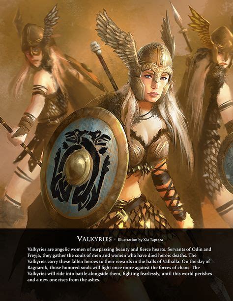 valkyries by xia taptara from immortal art book of myths and legends