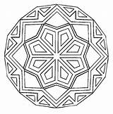 Mandala Pages Coloring Square Getcolorings Easy sketch template