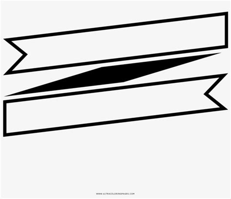 ribbon banner coloring page coloring book  transparent png