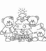 Christmas Coloring Bear Pages Coloringpages1001 Kids Para Bears Navidad Colorear Dibujos Color Em sketch template