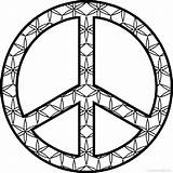 Peace Coloring Sign Pages Adults Getcolorings sketch template
