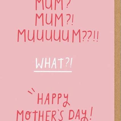 mum mum mum greeting card