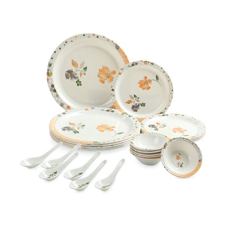 buy pcs melamine dinner set     shopclues