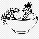 Fruit Basket Drawing Frutas Canasta Clipart Dibujo Simple Drawings Coloring Transparent Step Apple sketch template