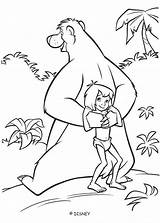 Jungle Book Coloring Pages Color Print Hellokids Baloo Online Mowgli sketch template